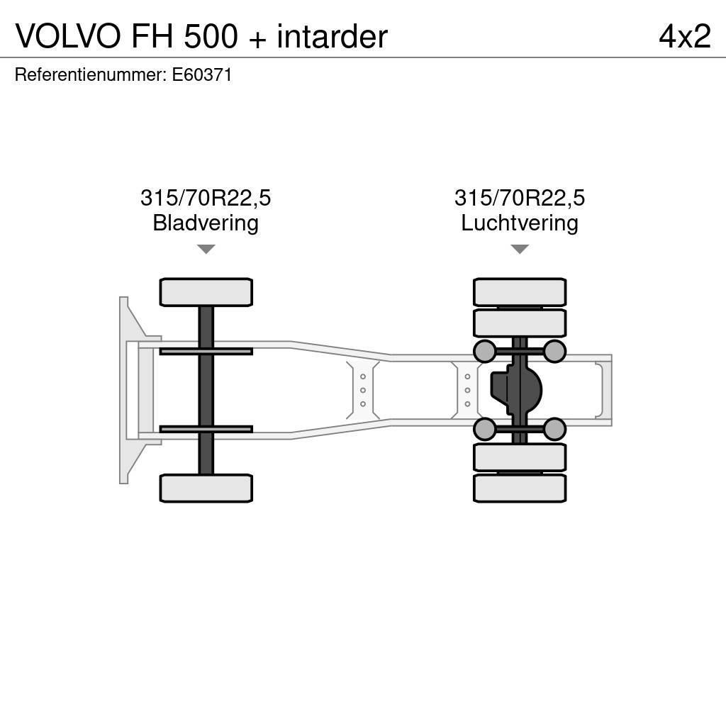 Volvo FH 500 + intarder Tegljači