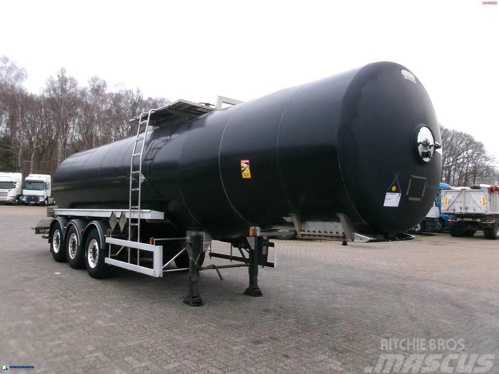 Magyar Bitumen / heavy oil tank inox 30.5 m3 / 1 comp + m Poluprikolice cisterne