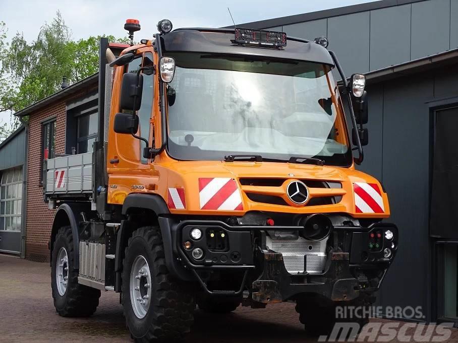 Unimog U218 4X4 3 ZITS HYDRAULIK ZAPFWELLE CAMERA 21TKM Traktori