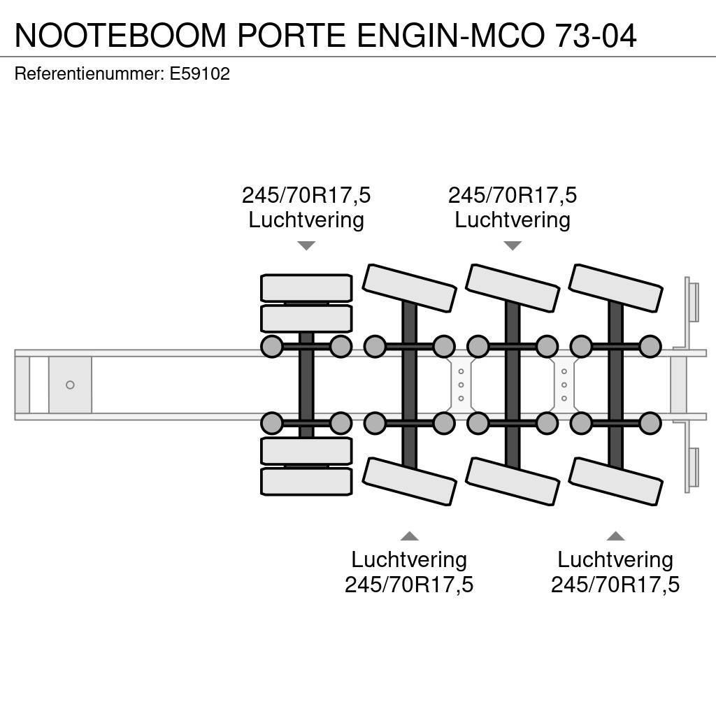 Nooteboom PORTE ENGIN-MCO 73-04 Poluprikolice labudice