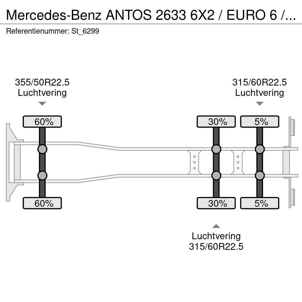 Mercedes-Benz ANTOS 2633 6X2 / EURO 6 / OPRIJ / MACHINE TRANSPOR Autotransporteri