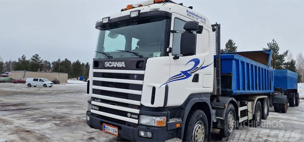 Scania G164 480 Rol kiper kamioni sa kukom za podizanje tereta