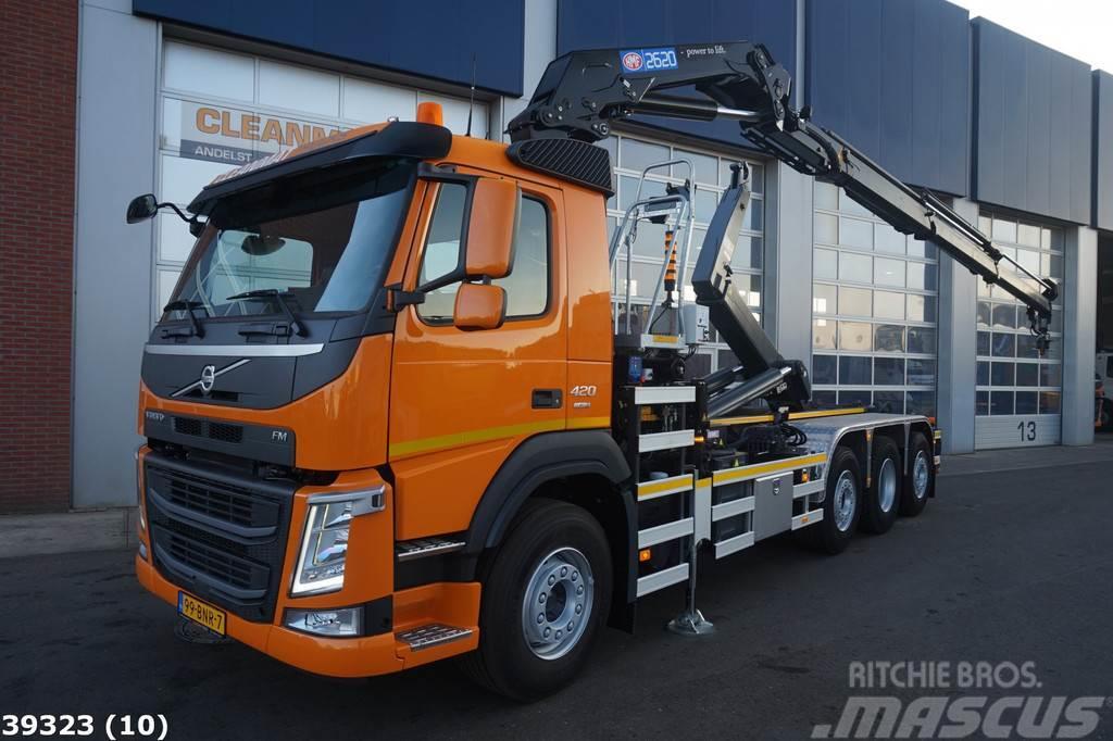 Volvo FM 420 8x2 HMF 26 ton/meter laadkraan Rol kiper kamioni sa kukom za podizanje tereta