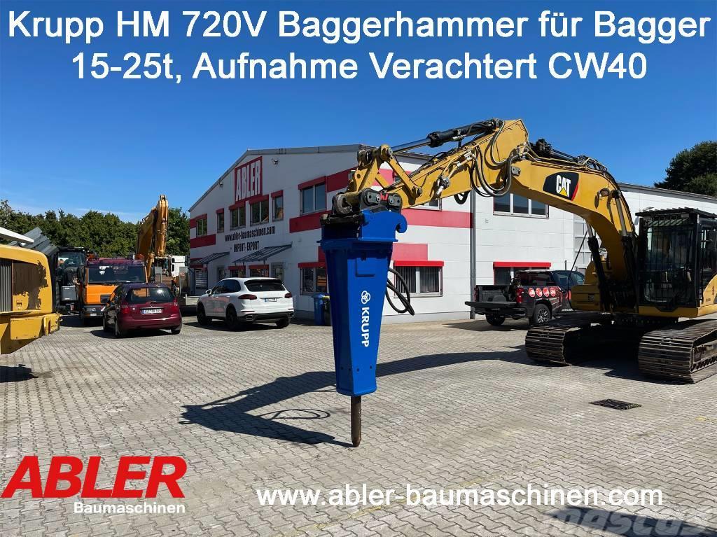Krupp HM 720 V Abbruchhammer für Bagger 15-25t Bageri za rušenje