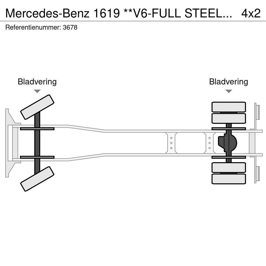 Mercedes-Benz 1619 **V6-FULL STEEL SUSPENSION** Sanduk kamioni