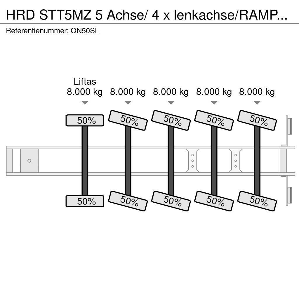 HRD STT5MZ 5 Achse/ 4 x lenkachse/RAMPEN/EXTENDABLE!! Poluprikolice labudice