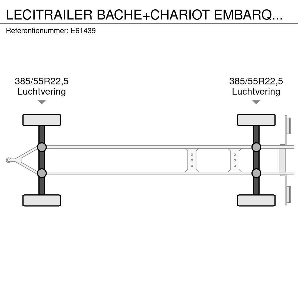 Lecitrailer BACHE+CHARIOT EMBARQUER/KOOIAAP Tovarne prikolice sa ciradom