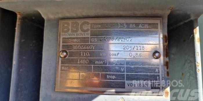 BBC Brown Boveri 110kW Elektromotor Kargo motori
