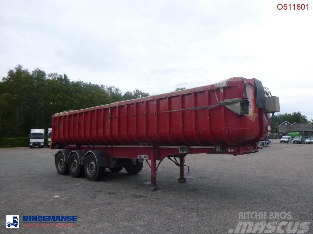 Fruehauf Tipper trailer alu 34.6 m3 + tarpaulin Kiper poluprikolice
