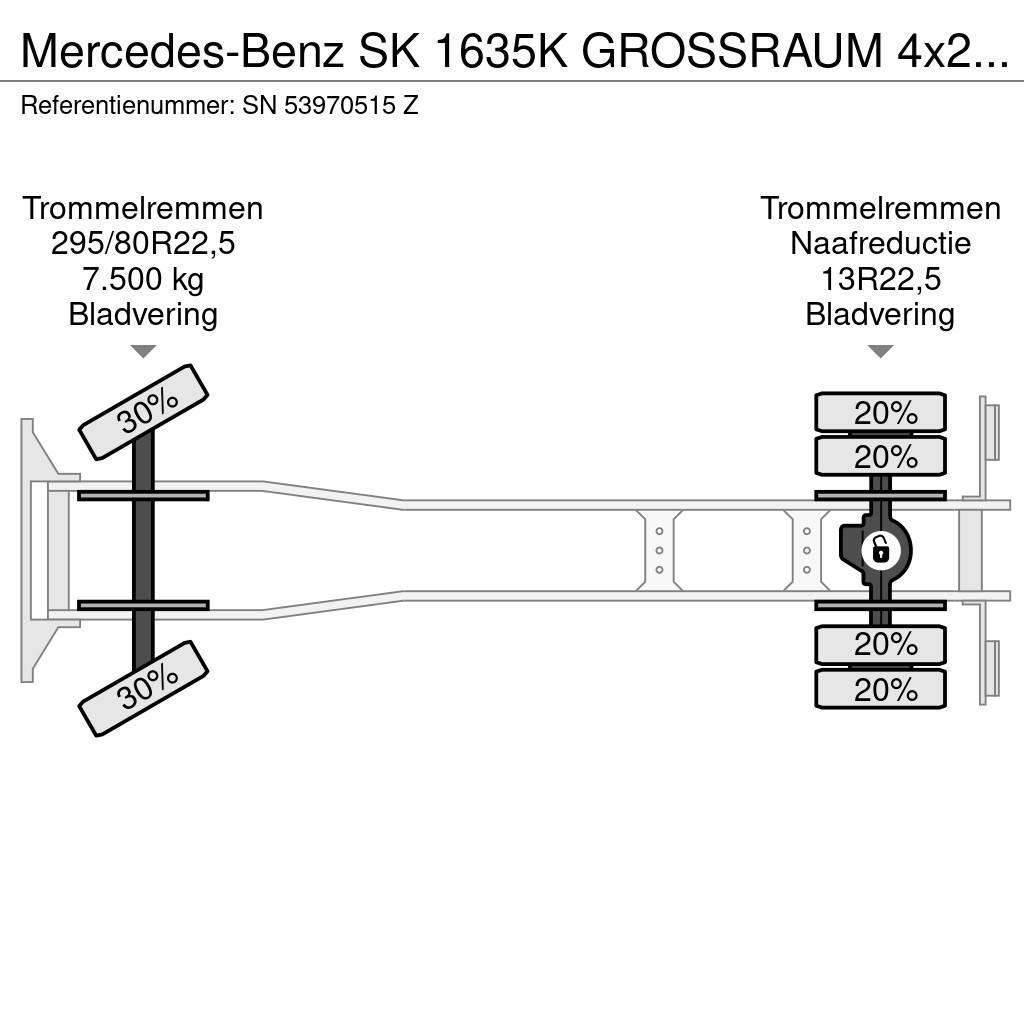 Mercedes-Benz SK 1635K GROSSRAUM 4x2 FULL STEEL CHASSIS (ZF MANU Kamioni sa otvorenim sandukom