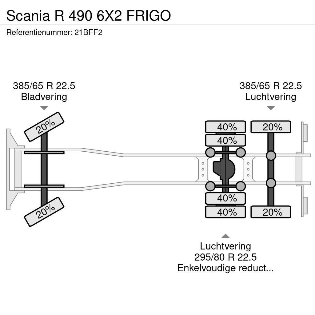 Scania R 490 6X2 FRIGO Kamioni hladnjače