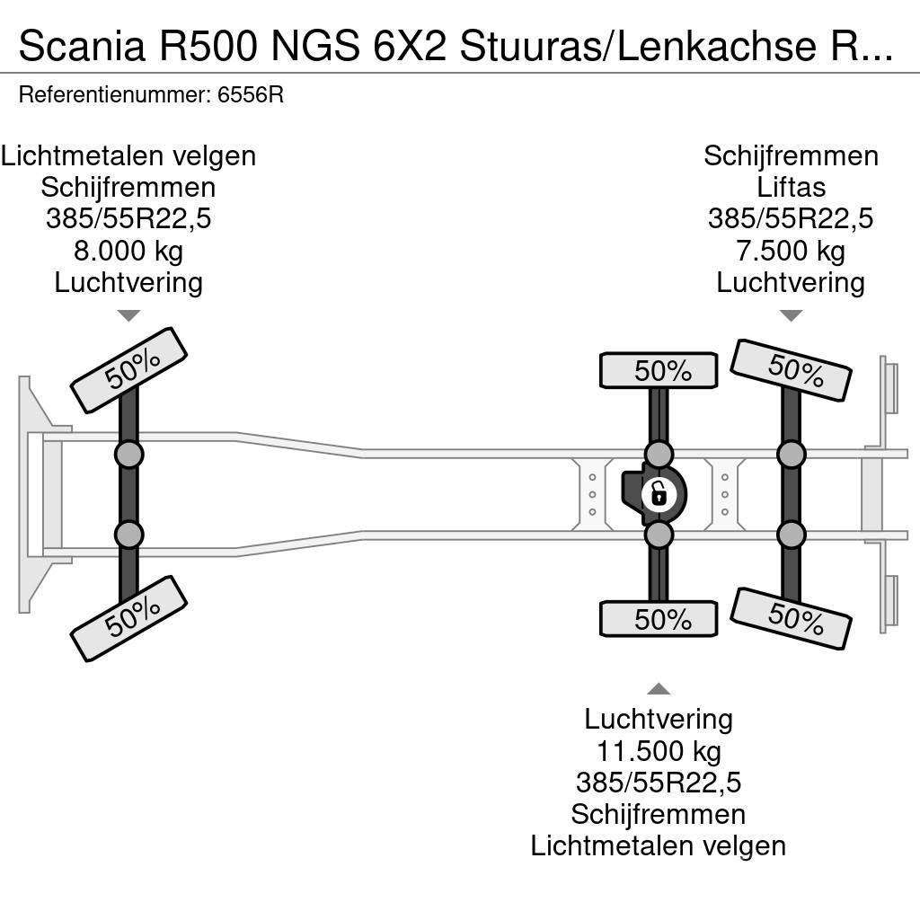 Scania R500 NGS 6X2 Stuuras/Lenkachse Retarder AHK Alcoa Kamioni-šasije
