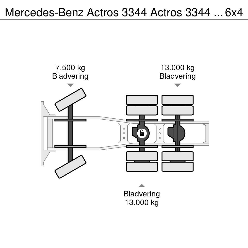 Mercedes-Benz Actros 3344 Actros 3344 Kipphydraulik 6x4 33Ton Tegljači