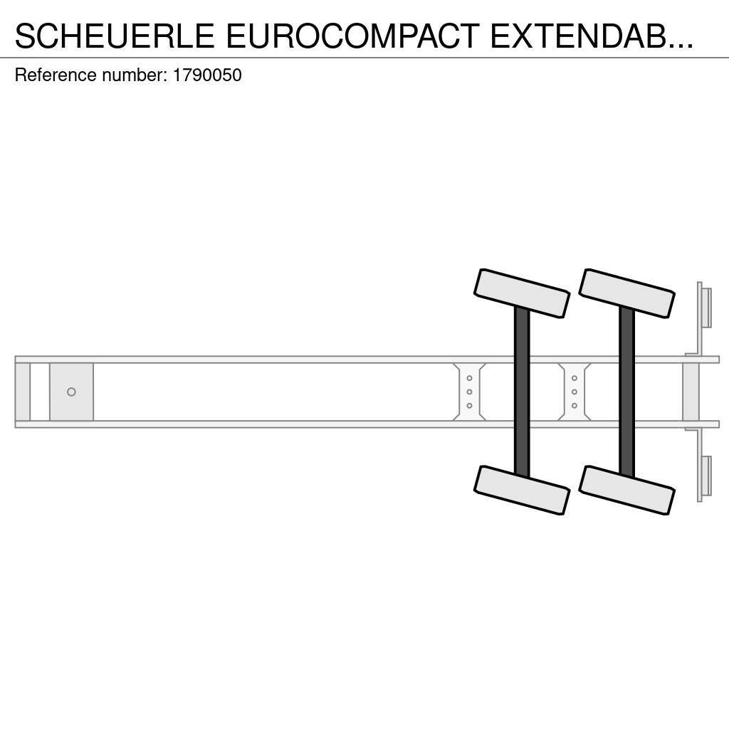 Scheuerle EUROCOMPACT EXTENDABLE DIEPLADER/TIEFLADER/LOWLOAD Poluprikolice labudice
