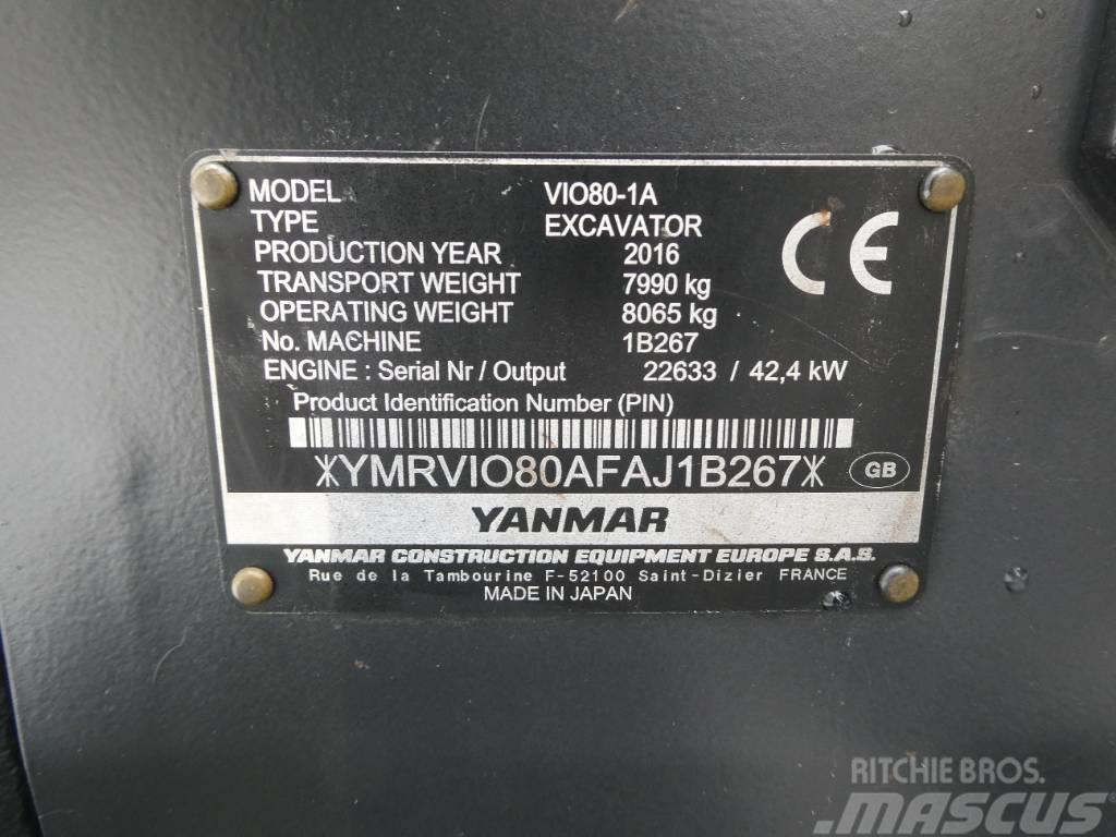 Yanmar Vio 80-1A Midi bageri 7t – 12t