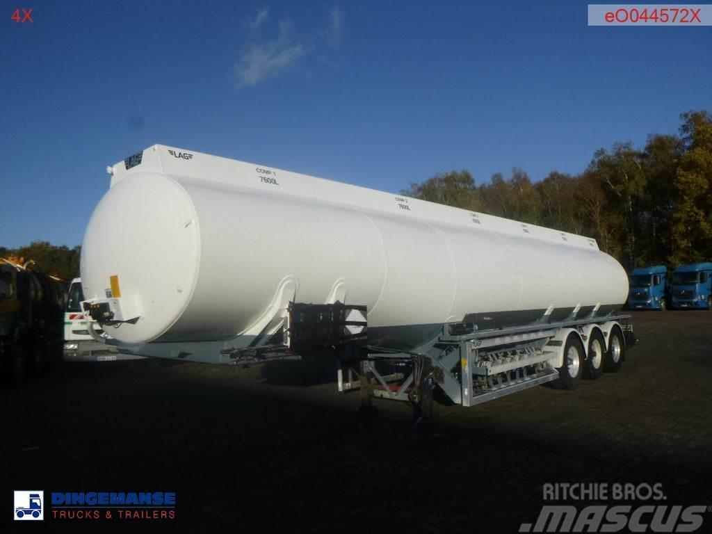 LAG Fuel tank alu 44.4 m3 / 6 comp + pump Poluprikolice cisterne
