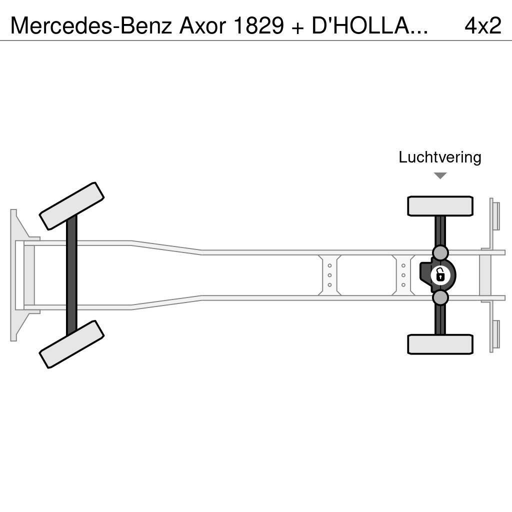 Mercedes-Benz Axor 1829 + D'HOLLANDIA 2000 KG Sanduk kamioni