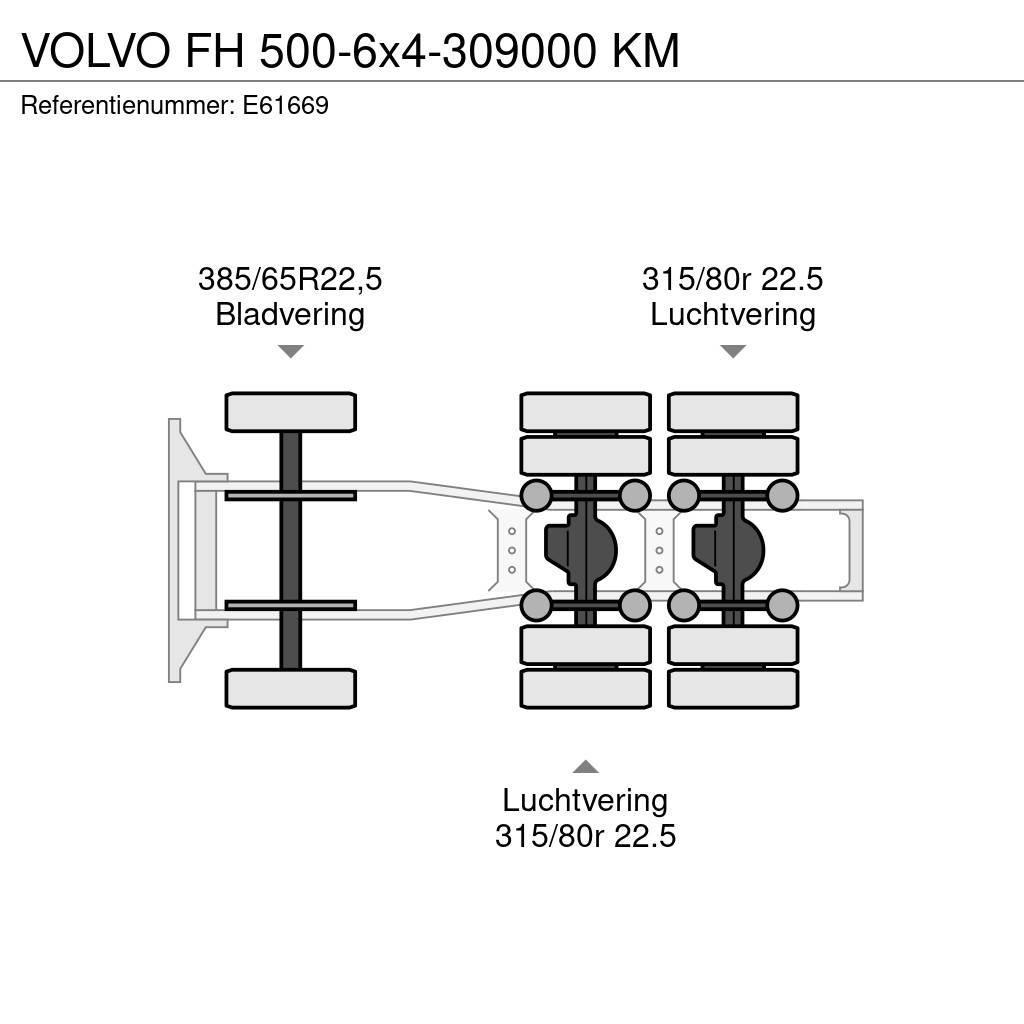 Volvo FH 500-6x4-309000 KM Tegljači