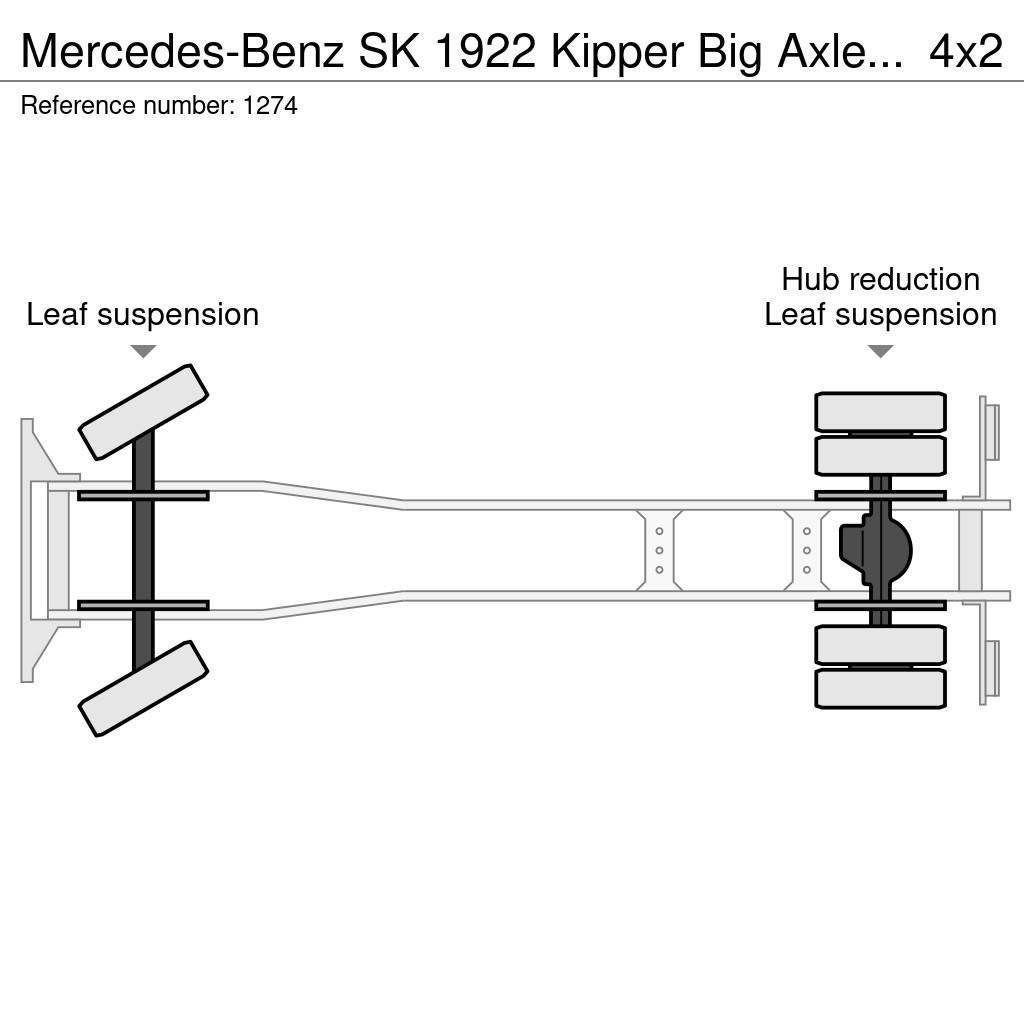 Mercedes-Benz SK 1922 Kipper Big Axle Full Steel Suspension V6 G Kiperi kamioni