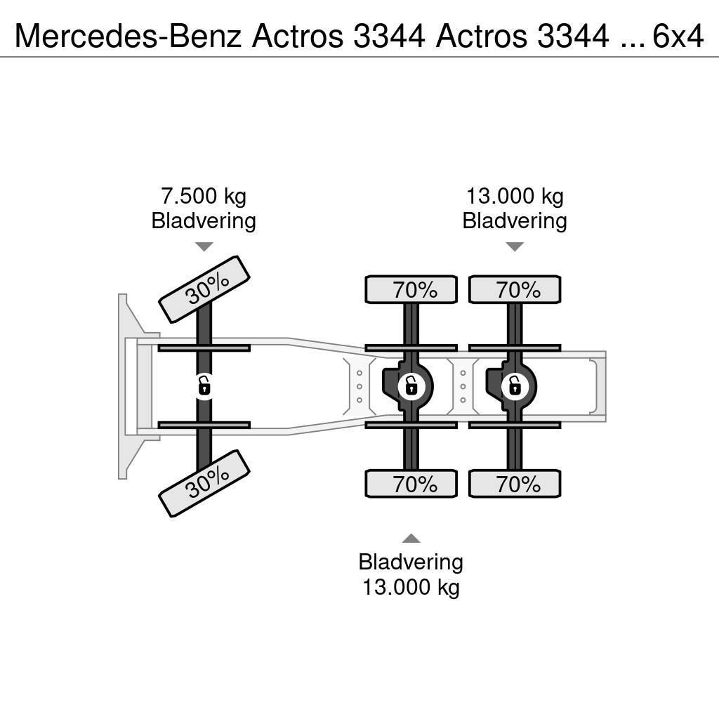 Mercedes-Benz Actros 3344 Actros 3344 Kipphydraulik 6x4 33Ton Tegljači