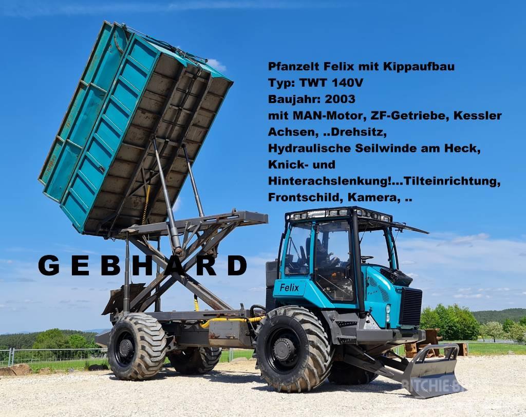 Pfanzelt Felix TWT 140V mit Seiwinde/Kipper/MAN-Motor/ZF-Ge Šumarski traktori
