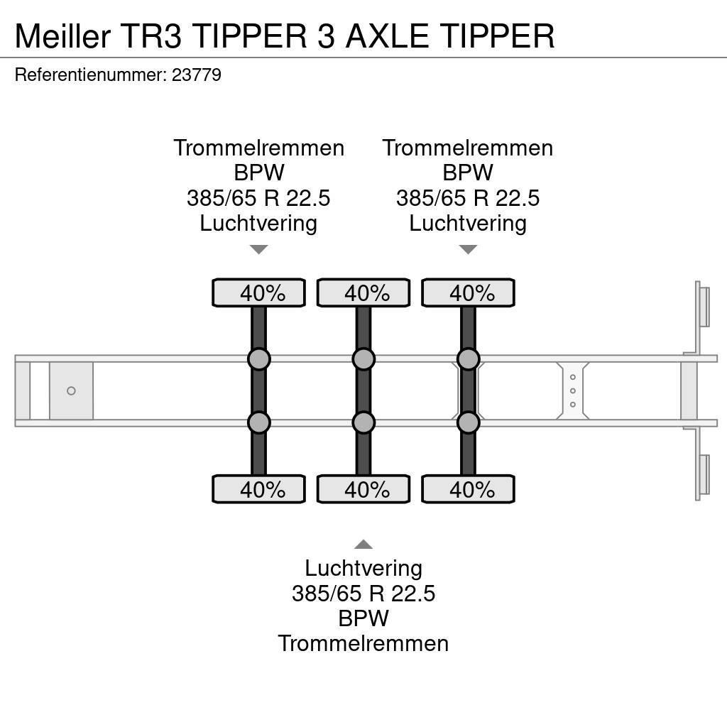 Meiller TR3 TIPPER 3 AXLE TIPPER Kiper poluprikolice