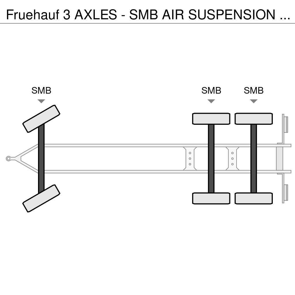 Fruehauf 3 AXLES - SMB AIR SUSPENSION - GOOD STATE Tovarne prikolice sa ciradom