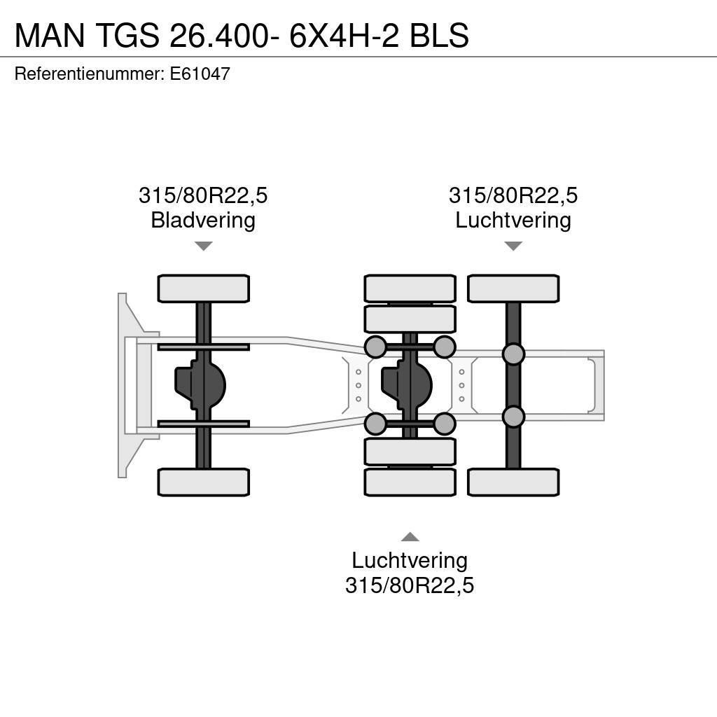 MAN TGS 26.400- 6X4H-2 BLS Tegljači