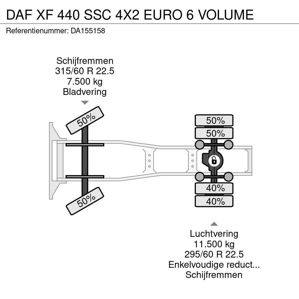 DAF XF 440 SSC 4X2 EURO 6 VOLUME Tegljači