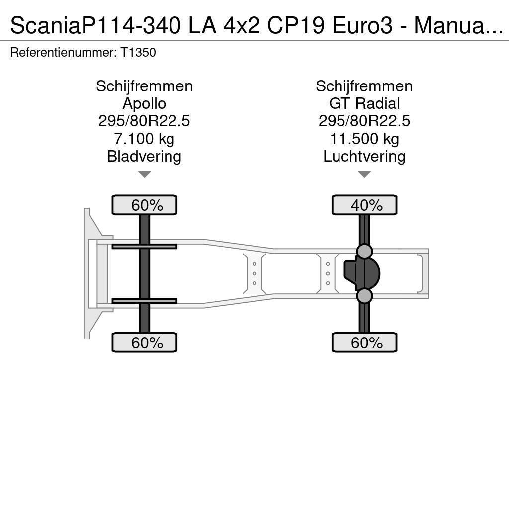 Scania P114-340 LA 4x2 CP19 Euro3 - Manual - Side Skirts Tegljači