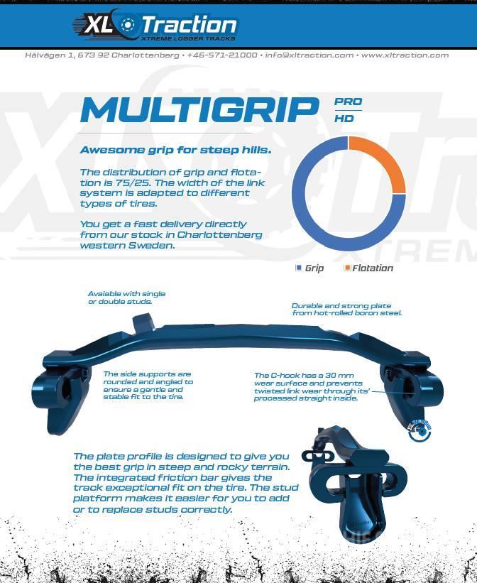 XL Tracks UNI + Multigrip 710-26.5" TRS2 /  FKF Gusenice, lanci i podvožje
