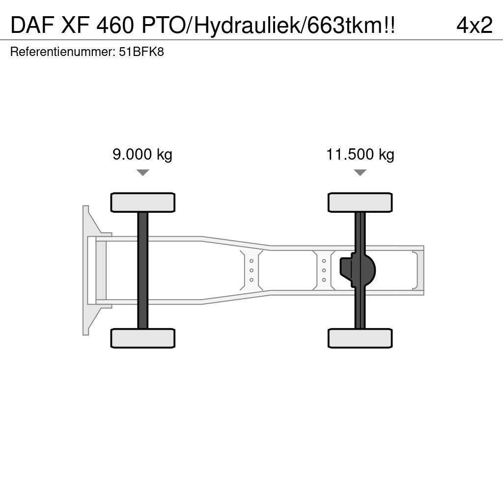 DAF XF 460 PTO/Hydrauliek/663tkm!! Tegljači