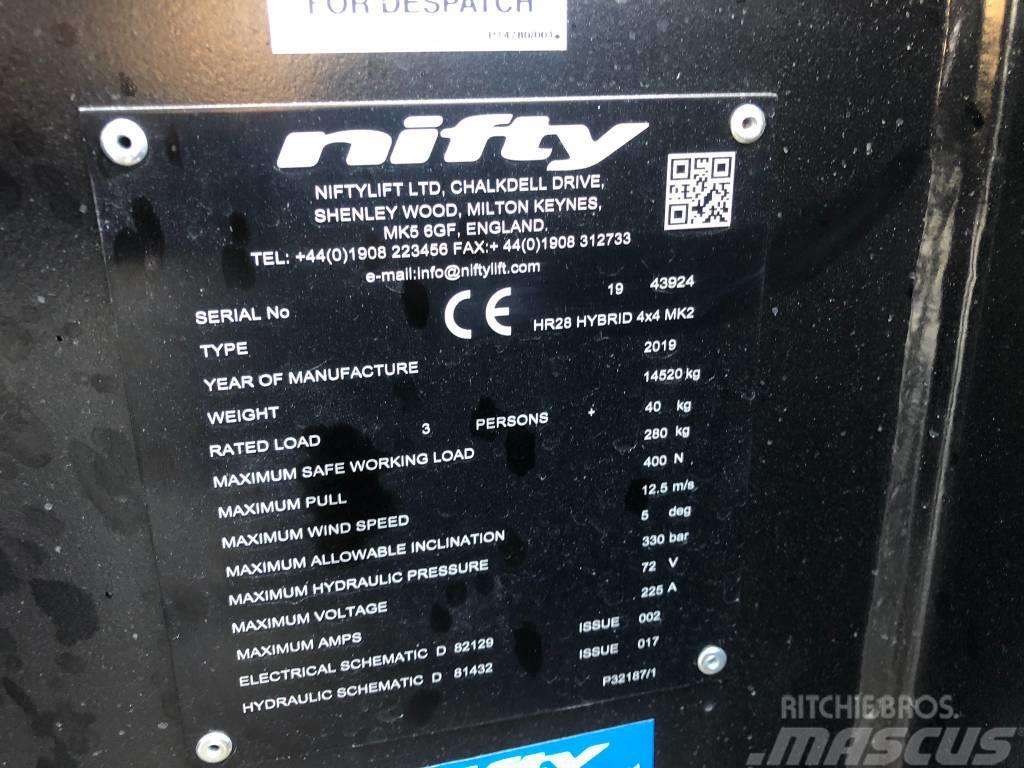 Niftylift HR28 Hybrid 4x4 MK2 Zglobne podizne platforme
