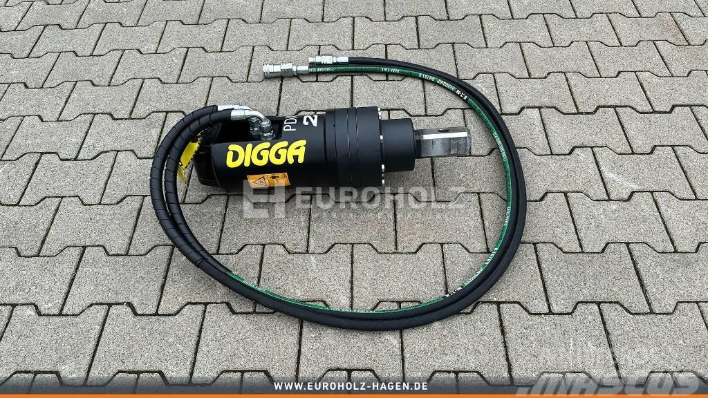  [Digga] Digga PDX2 Erdbohrer Motor mit Schläuchen Bušilice