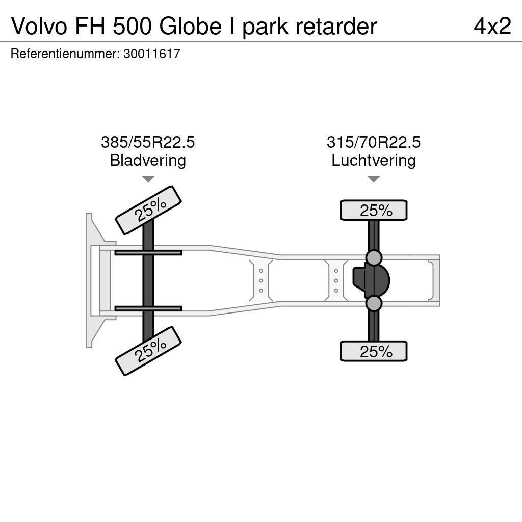 Volvo FH 500 Globe I park retarder Tegljači