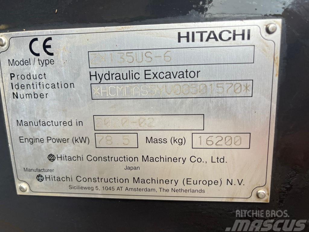 Hitachi ZX 135 US-6 Bageri guseničari