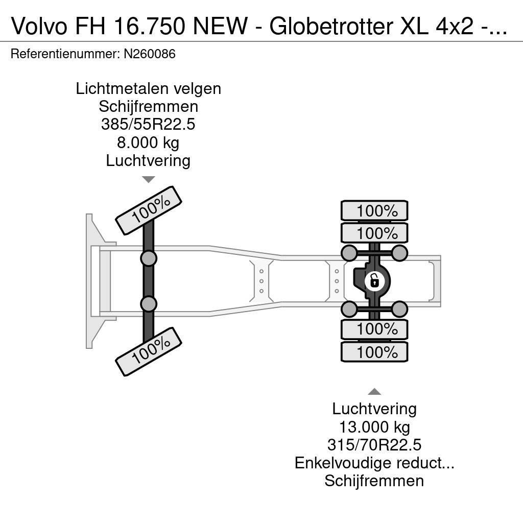 Volvo FH 16.750 NEW - Globetrotter XL 4x2 - Full spec - Tegljači