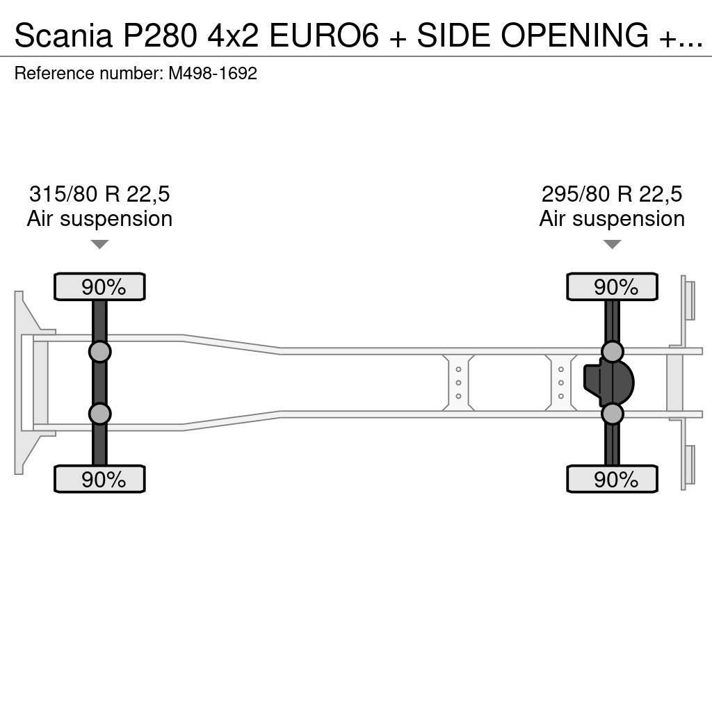 Scania P280 4x2 EURO6 + SIDE OPENING + ADR Sanduk kamioni
