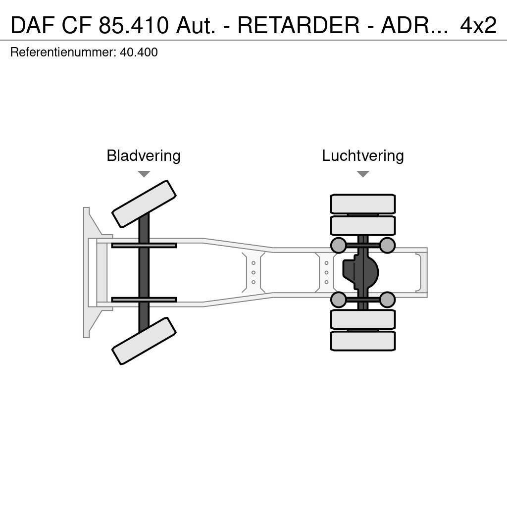 DAF CF 85.410 Aut. - RETARDER - ADR - 2011 - Euro 5 - Tegljači