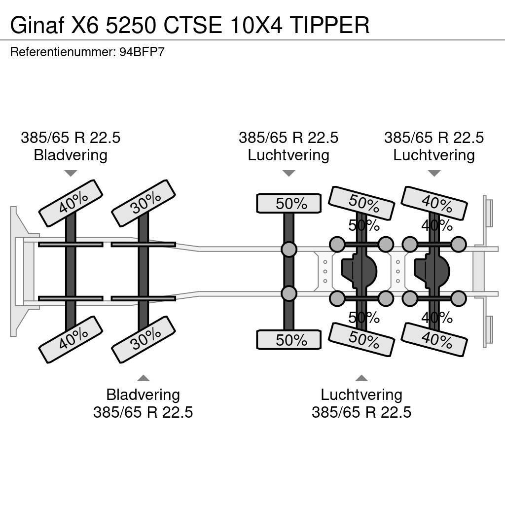 Ginaf X6 5250 CTSE 10X4 TIPPER Kiperi kamioni