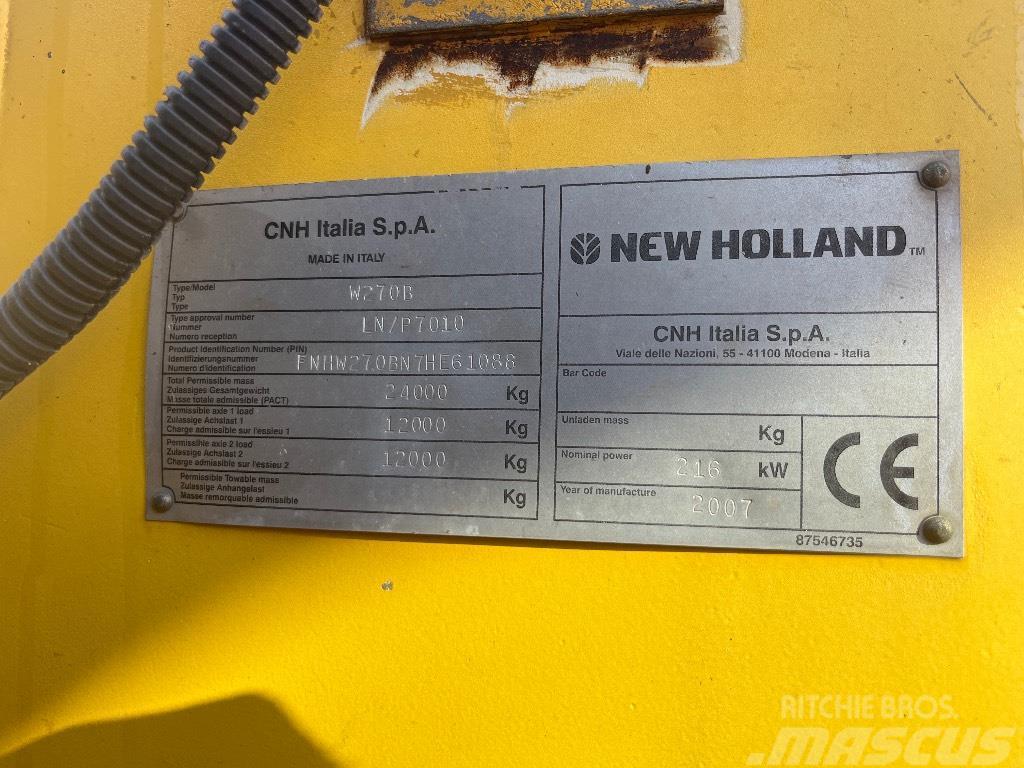New Holland W 270 B Utovarivači na točkove