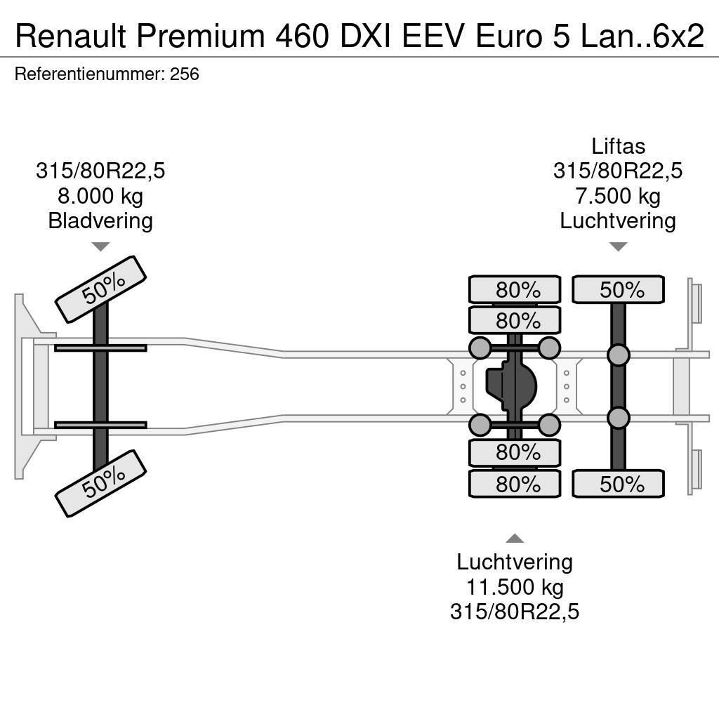 Renault Premium 460 DXI EEV Euro 5 Lander 6x2 Meiller 20 T Rol kiper kamioni sa kukom za podizanje tereta