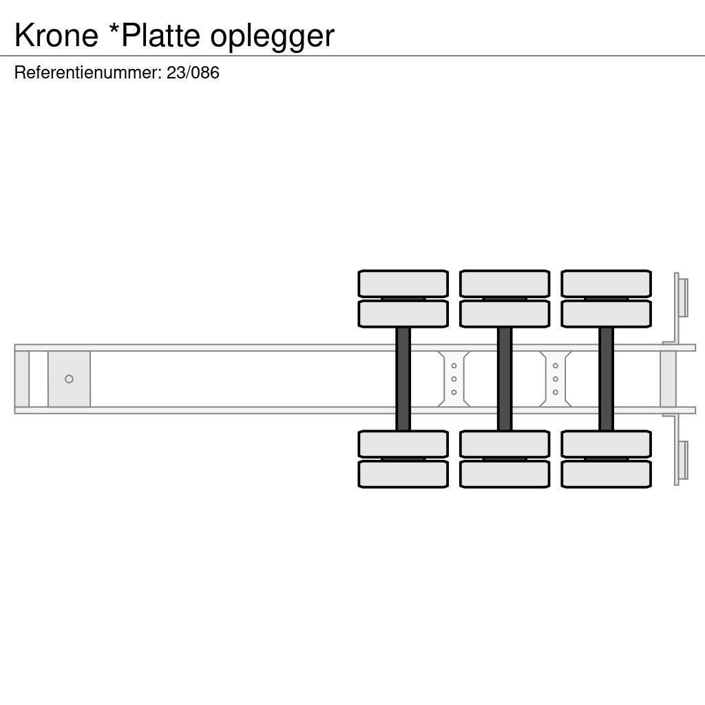 Krone *Platte oplegger Poluprikolice sa otvorenim sandukom