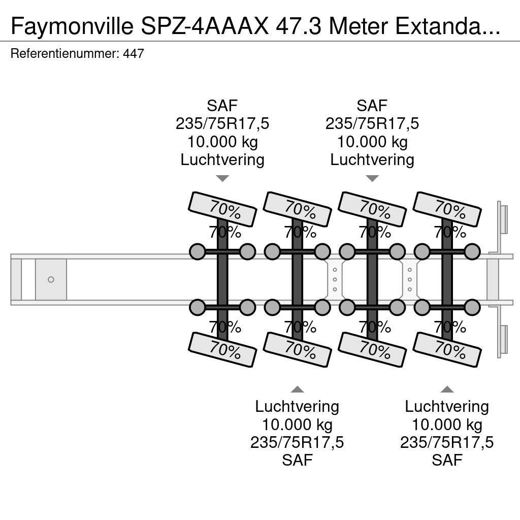 Faymonville SPZ-4AAAX 47.3 Meter Extandable Wing Carrier! Poluprikolice sa otvorenim sandukom