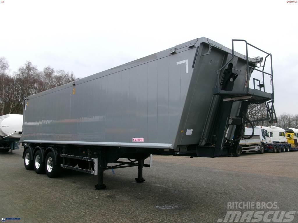 Kempf Tipper trailer alu 55.5 m3 + tarpaulin Kiper poluprikolice