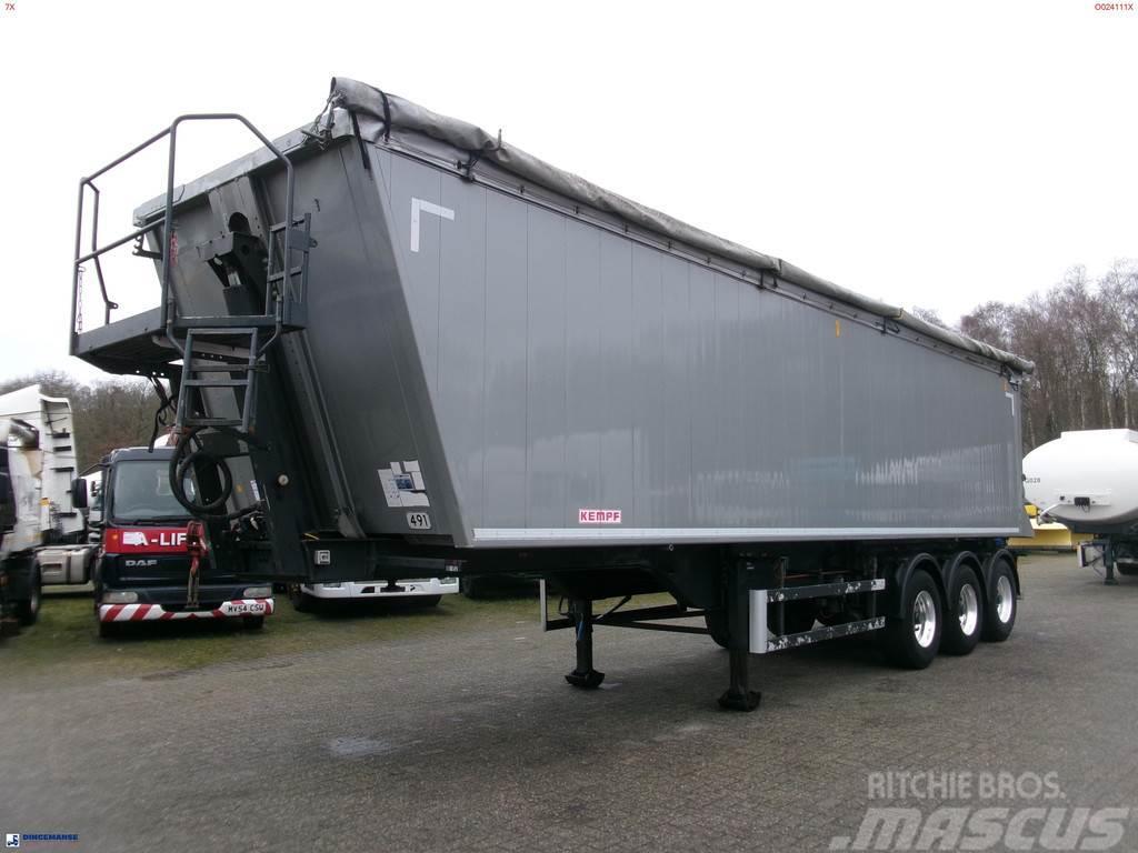 Kempf Tipper trailer alu 55.5 m3 + tarpaulin Kiper poluprikolice