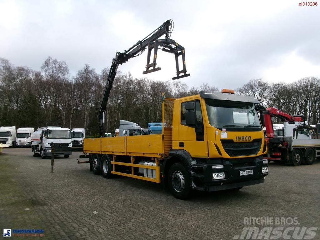 Iveco Stralis 310 6x2 Euro 6 + Atlas 129.3V A11 crane Kamioni sa otvorenim sandukom