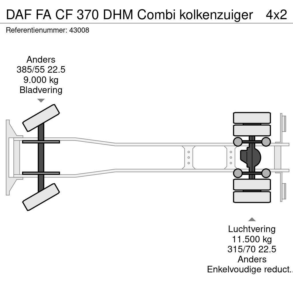 DAF FA CF 370 DHM Combi kolkenzuiger Kombi vozila/ vakum kamioni