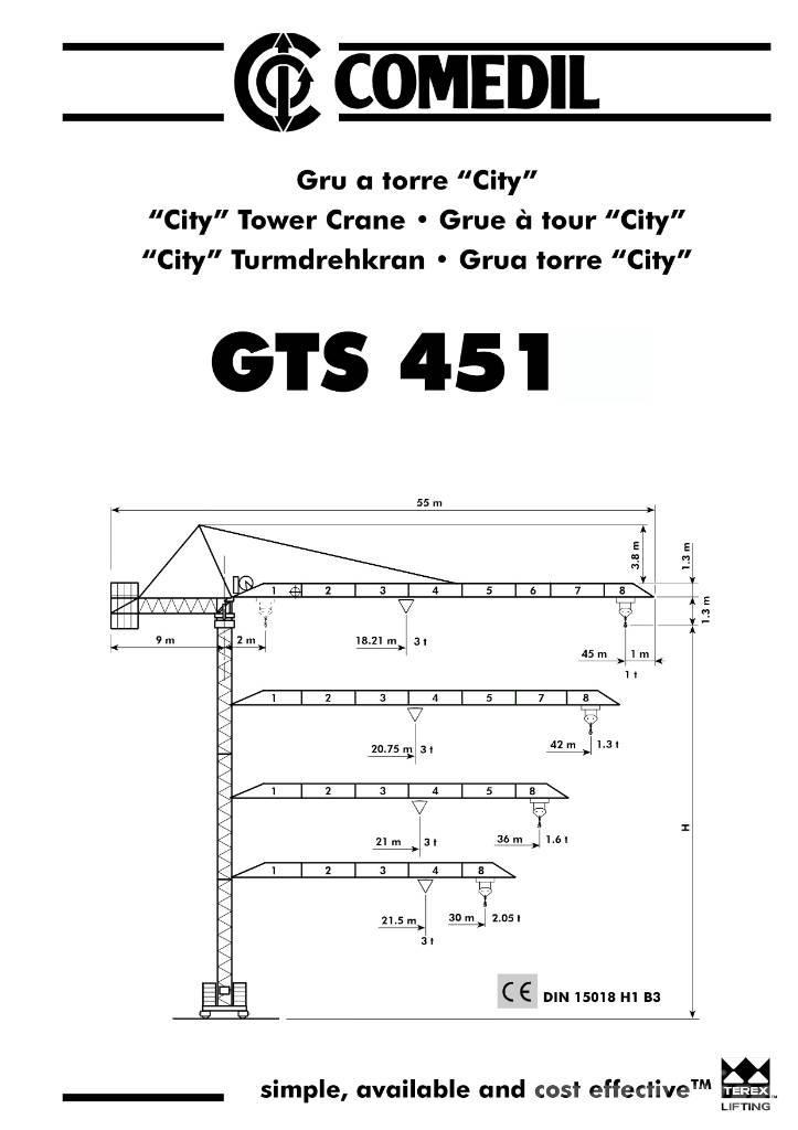 Comedil GTS 451 Kranovi tornjevi