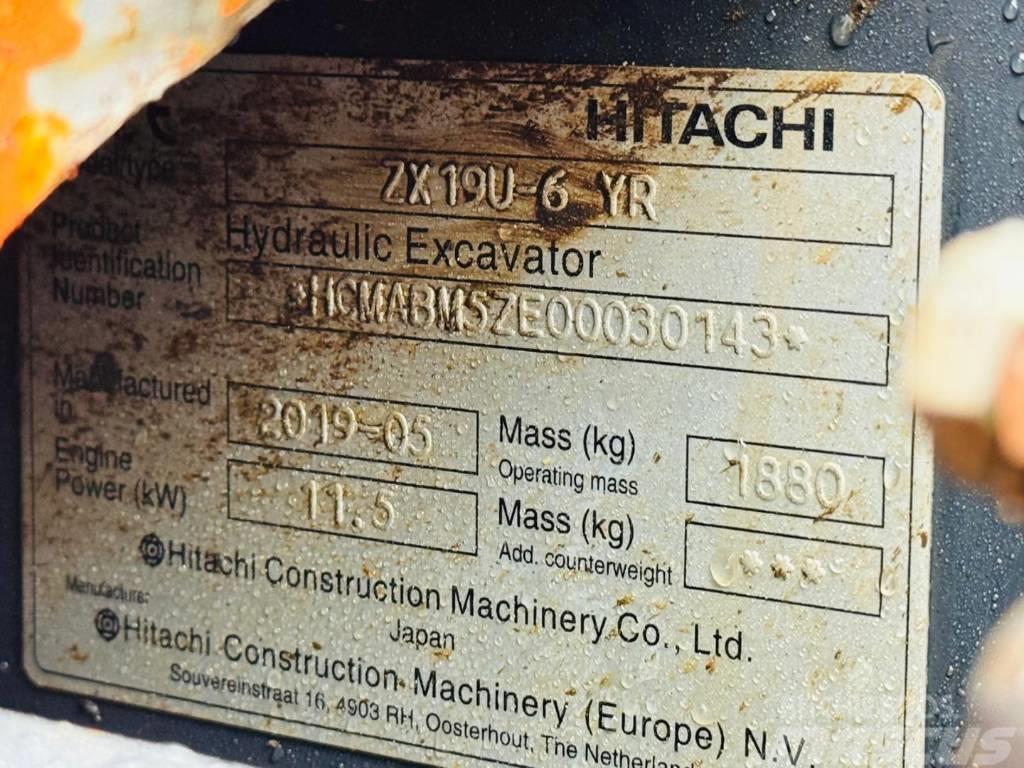 Hitachi ZX 19 U-6 Mini bageri < 7t